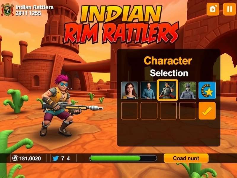 Indian Rim Rattlers gameplay screenshot showing action sequence